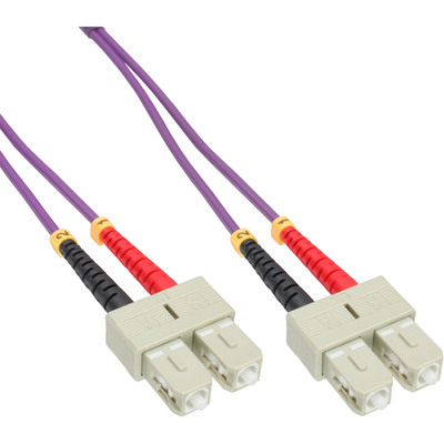 InLine® LWL Duplex Kabel, SC/SC, 50/125µm, OM4, 10m (Produktbild 1)