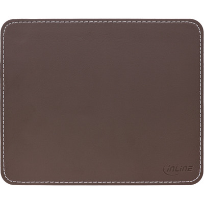 InLine® Maus-Pad Premium Kunstleder, 255x220x3mm, braun InLine® Maus-Pad Premium Kunstleder, 255x220x3mm, braun