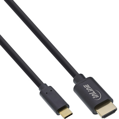 InLine® USB Display Kabel, USB-C Stecker zu HDMI Stecker, 1m