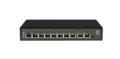 10-Port-Fast Ethernet-PoE-Switch, 2 x Uplink  -- Gigabit RJ45, 8 PoE-Ausgänge, 120W