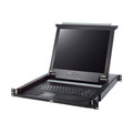 ATEN CL1000M US Single Rail 17-LCD-Konsole, 19 1HE, US-Layout (PS/2-USB, VGA)