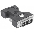 DVI Adapter, DVI-I male auf VGA female,  -- schwarz