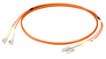 Duplex Jumper LC-LC 50/125µm, OM2 -- LSZH,orange, Flat Twin 3x5mm, - O0310FT.45