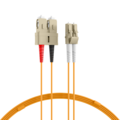 Duplex Patchkabel LC-SC OM2 -- 0,5m LSZH 2mm orange