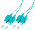 Duplex Patchkabel SC-SC OM3 -- 0,5m LSZH 1,2mm aqua