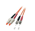 Duplex Patchkabel SC-ST OM1 -- 0,5m LSZH 3mm orange