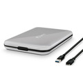 FANTEC ALU-25U3, externes 2.5-SATA-Gehäuse, USB 3.2, Aluminium, - 00030S