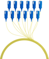 Faserpigtail SC OS2 G652D -- Gelb 2m - 1 Stück