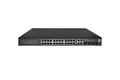 Hilbert 28-Port Gigabit PoE Smart Lite Switch, 24  -- PoE Outputs, 4x Gigabit SFP/RJ45 Combo, 380W