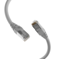 INFRALAN© RJ45 Patchkabel S/FTP, Cat.6A -- TPE superflex, 15m, grau - IPK-6A-U-TPE-GR-1500