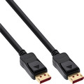 InLine® DisplayPort 1.4 Kabel, schwarz, vergoldete Kontakte, 0,5m