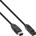 InLine® FireWire Kabel, IEEE1394 6pol Stecker zu 9pol Stecker, 1m - 36901