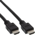 InLine® HDMI Kabel, HDMI-High Speed, Stecker / Stecker, schwarz, 0,5m