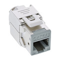 InLine® Keystone RJ45 Buchse, geschirmt, Cat.6A, grau 8er Pack - 76207