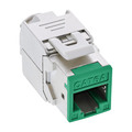 InLine® Keystone RJ45 Buchse, geschirmt, Cat.6A, grün 8er Pack - 76207G