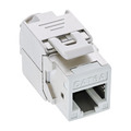 InLine® Keystone RJ45 Buchse, geschirmt, Cat.6A, weiß 8er Pack - 76207W