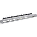 InLine® Patchfeld 24-fach, Keystone Leerblech Patchpanel, 19, 1HE, - 76824O