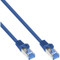 InLine® Patchkabel, Cat.6A, S/FTP, TPE (LSZH), CCA, blau, 0,3m - 72633B