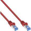 InLine® Patchkabel, Cat.6A, S/FTP, TPE (LSZH), CCA, rot, 0,5m - 72655R