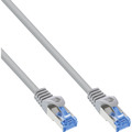 InLine® Patchkabel, Cat.6A, S/FTP, TPE flexibel, grau, 0,25m - 74822