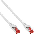 InLine® Patchkabel, S/FTP (PiMf), Cat.6, 250MHz, PVC, Kupfer, weiß, - 76412W