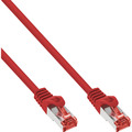 InLine® Patchkabel, S/FTP (PiMf), Cat.6, halogenfrei, Kupfer, rot, - 76933R