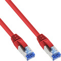 InLine® Patchkabel, S/FTP (PiMf), Cat.6A, halogenfrei, rot, 0,25m - 76821R