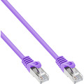 InLine® Patchkabel, SF/UTP, Cat.5e, violett, 0,5m - 72550P