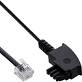 InLine® TAE-F Kabel für DSL Splitter, TAE-F ST an Western 6/2 DEC - 18620