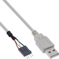InLine® USB 2.0 Adapterkabel, Buchse A auf Pfostenanschluss, 0,40m, bulk