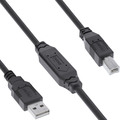 InLine® USB 2.0 Aktiv-Kabel, USB-A Stecker zu USB-B Stecker, 10m - 34511A