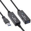 InLine® USB 3.2 Gen.1 Aktiv-Verlängerung, Stecker A an Buchse A, 10m - 35655