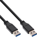 InLine® USB 3.2 Gen.1 Kabel, A an A, schwarz, 0,5m - 35205