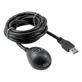 InLine® USB 3.2 Gen.1 Verl., USB A Stecker / Buchse, schwarz, mit 3m - 35653