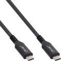 InLine® USB4 Kabel, USB-C Stecker/Stecker, 8K60Hz, schwarz, 0,5m - 35906A
