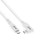 InLine® USB4 Kabel, USB-C, einseitig gewinkelt, PD 240W, 8K60Hz, TPE, - 35911W