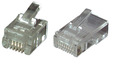 Modular-Stecker RJ10 UTP, E-MO 4/4 SF -- VPE 100 - 37512.1-100