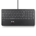 Perixx PERIBOARD-538 H DE, Kabelgebundene USB-Tastatur mit Trackball - 57155T