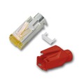 RJ45-Hirose Stecker STP, TM31 rot, 100 -- Stück, 3 Elemente, Cat.6A - H7642.6-100