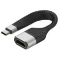 Techly USB-C Stecker auf HDMI-Buchse -- kurz, flaches FPC Kabel - ICOC-USBC-FL-HD4K