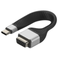 Techly USB-C Stecker auf VGA-Buchse -- kurz, flaches FPC Kabel - ICOC-USBC-VGA