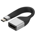 Techly USB-C Stecker zu Displayport Buchse -- kurz, flaches FPC Kabel - ICOC-USBC-DP12