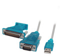 USB2.0/RS232 Konverterkabel mit -- FTDI-232RL chip, USB A-St/DB9-St - EB853C