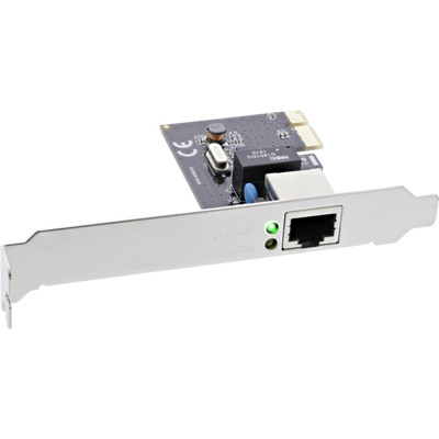 4043718283736 - Gigabit Netzwerkkarte PCI Express 1Gb s PCIe x1 inkl LP-Slotblech