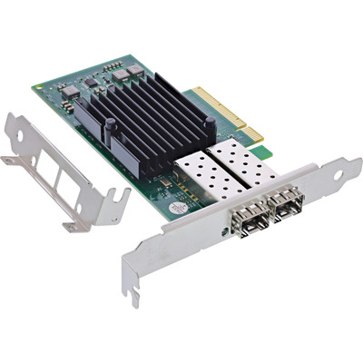 4043718333301 - Dual 10-Gigabit Netzwerkkarte 2x SFP+ PCIe x8 inkl LP Slotblech