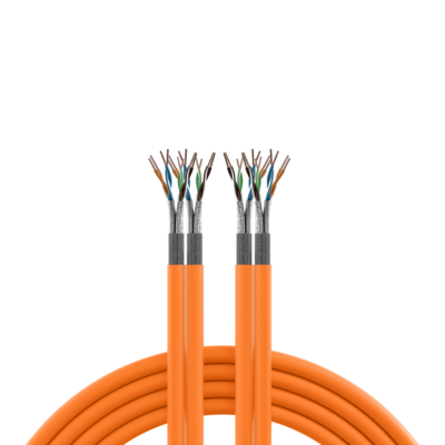 4049759180812 - INFRALAN© Cat7 1000 AWG23S FTP 2x4P -- CPR Eca orange 25m