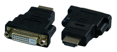 4049759222635 - EFB-Elektronik - Videoadapter - HDMI männlich zu DVI-D weiblich - Schwarz - geformt