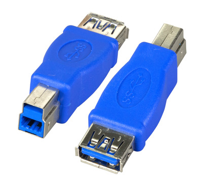 4049759102531 - USB30-Adapter Buchse A - Stecker B -- blau