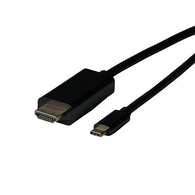 4049759271800 - EFB-Elektronik - Adapterkabel - USB-C männlich zu HDMI männlich - 2 m - Schwarz - Support von 4K 60 Hz