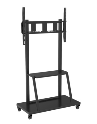 8051128105575 - Techly TV Wagen Multifunktion höhenverstellbar (140 kg) TV Ständer Schwarz